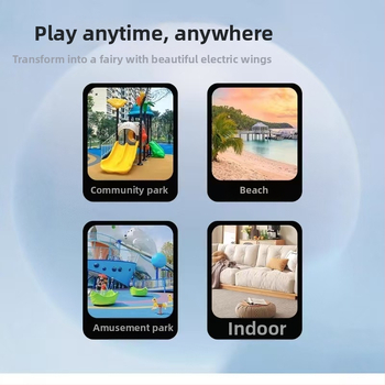 Šviesūs elektroniniai sparnai su muzika vaikams 4-6 metų, unisex