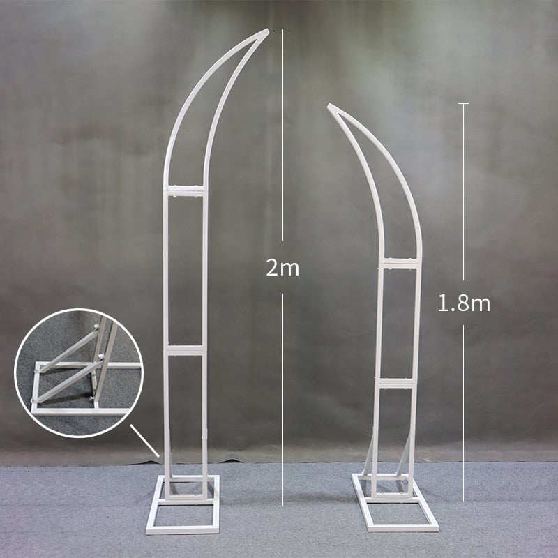 Geležinis vestuvinis arkos su ragų forma lauko vestuvėms