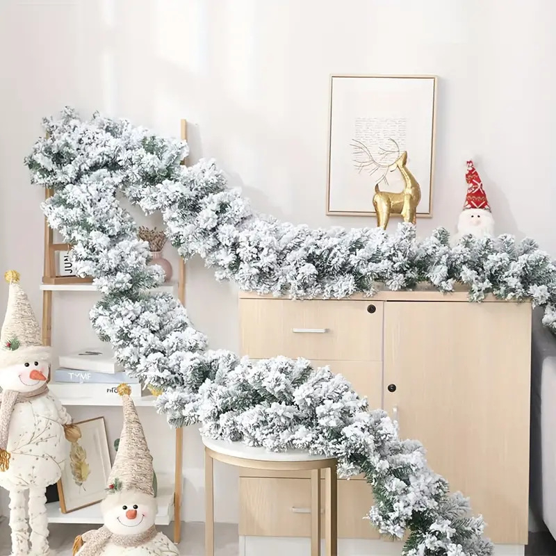 Yuxi crafts flocked rattan karácsonyi kandalló dekoráció, lépcső díszek és PVC bejárati ajtó medálok; Anyag: Műanyag; Csomagolás: OPP zacskó; Import: Nem