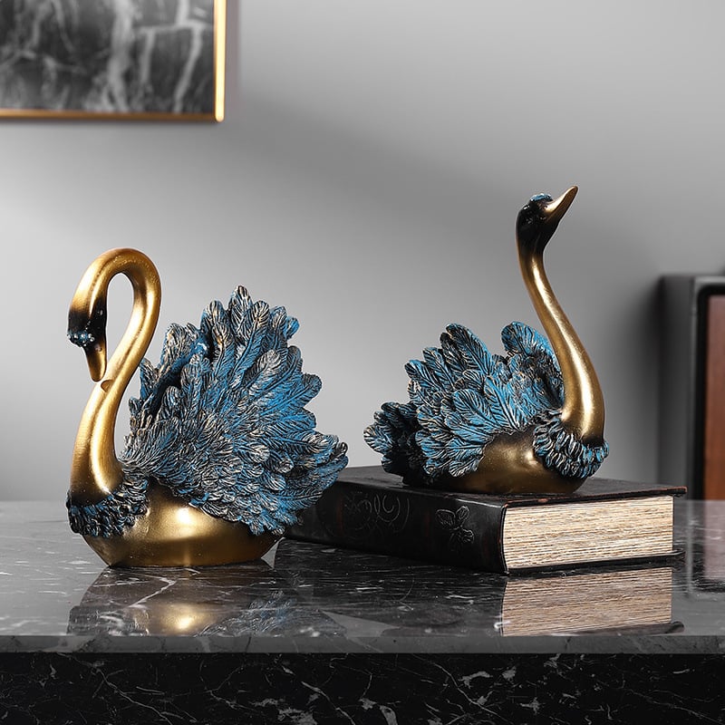 Κύκνος διακοσμητικό σε ευρωπαϊκό στυλ για το σπίτι — ρητίνη, Μάρκα: Other, Τέχνη: Other