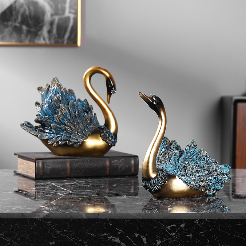 Κύκνος διακοσμητικό σε ευρωπαϊκό στυλ για το σπίτι — ρητίνη, Μάρκα: Other, Τέχνη: Other