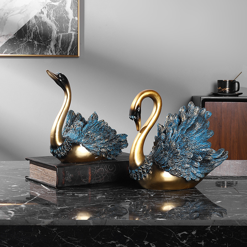 Κύκνος διακοσμητικό σε ευρωπαϊκό στυλ για το σπίτι — ρητίνη, Μάρκα: Other, Τέχνη: Other