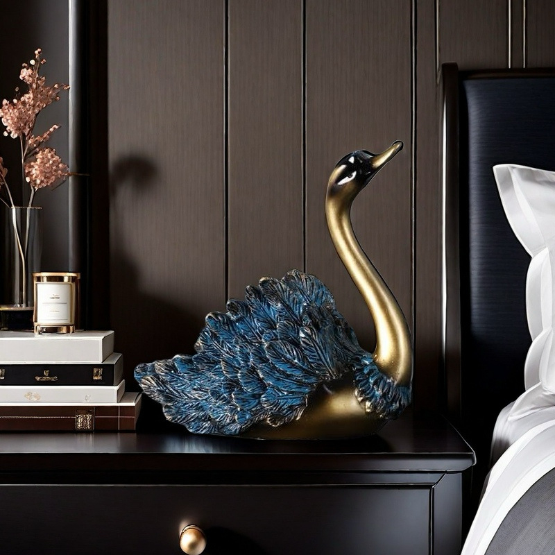 Κύκνος διακοσμητικό σε ευρωπαϊκό στυλ για το σπίτι — ρητίνη, Μάρκα: Other, Τέχνη: Other