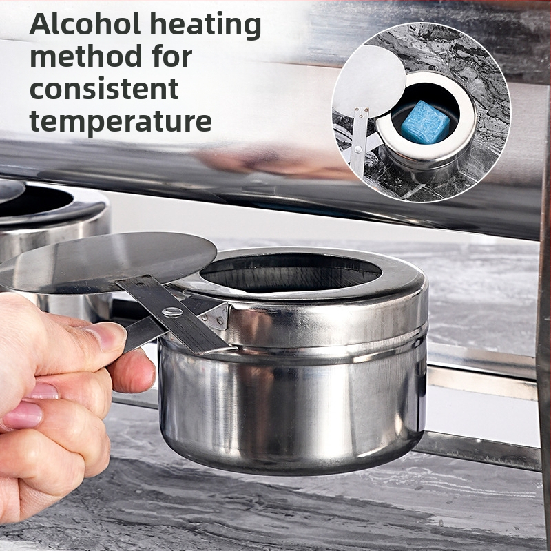 Сгъваема неръждаема стоманена буфетна печка за хотели (Материал: неръждаема стомана; Приложение: хотели/ресторанти/столова; Стил: модерен минимализъм; Персонализация: налична; Ръчно изработено: Не)