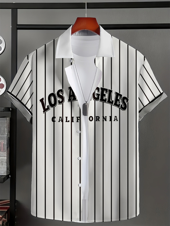 Polo krekls ar īsām piedurknēm, svītrainais raksts, šaurs siluets, elpojošs poliestera maisījums, izdruka/krāsošana, vasara, sporta ikdiena