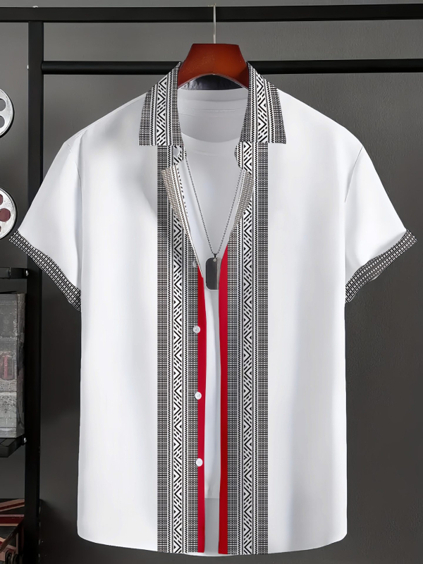 Polo krekls ar īsām piedurknēm, svītrainais raksts, šaurs siluets, elpojošs poliestera maisījums, izdruka/krāsošana, vasara, sporta ikdiena