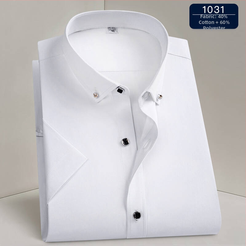 Риза – бизнес стил, квадратна яка, дълги ръкави, полиестерна смес, машинно пране, устойчива на намачкване