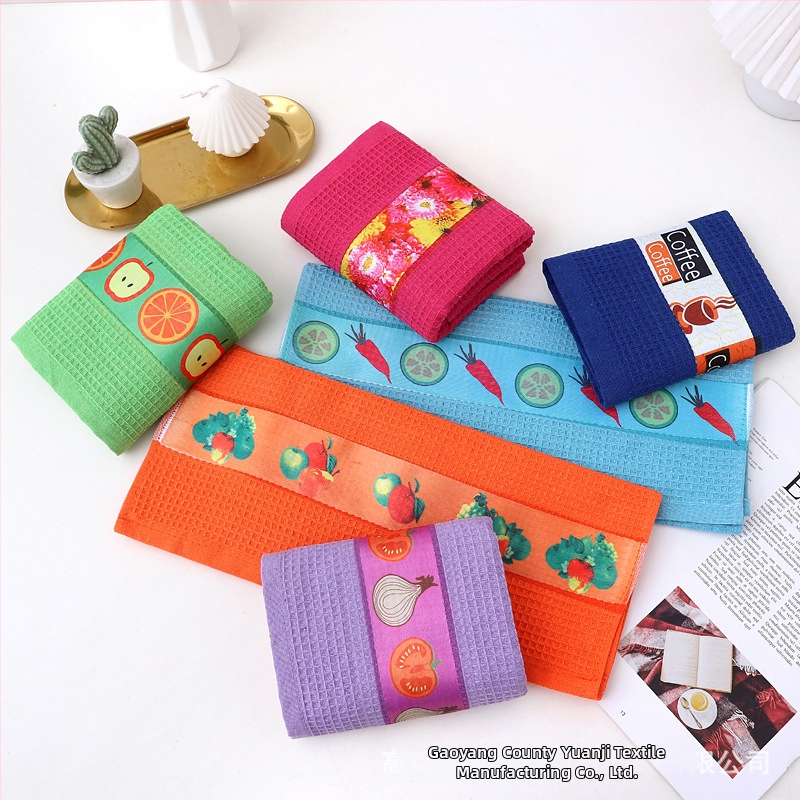 Чайна кухненска кърпа, блендована материя, тегло 53 g, водопоглъщане 16–20S, печат на лого