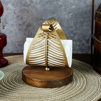 Θήκη χαρτοπετσετών - σε σχήμα φύλλου, σιδερένια, σκανδιναβικό στυλ, Master gu