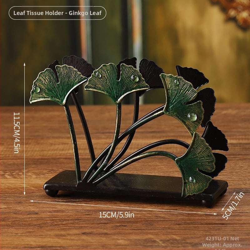 Θήκη χαρτοπετσετών - σε σχήμα φύλλου, σιδερένια, σκανδιναβικό στυλ, Master gu