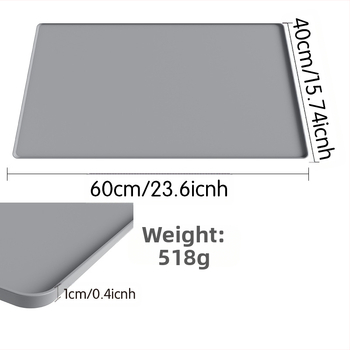 Szilikon konyhai munkalapmat, négyzet alakú, biológiailag lebomló, 2023 télre bemutatva