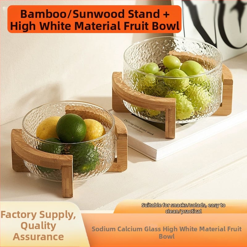 Плодова кошница с стъклена конструкция, марка Sparkling, опростен стил (стартиран през 2024 г., премиум качество)