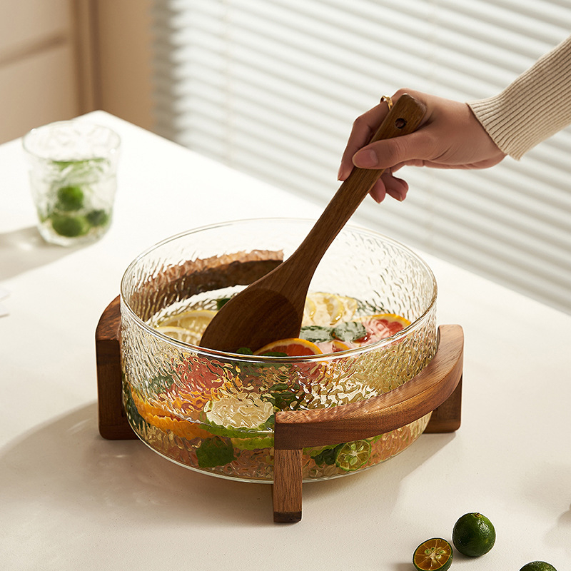 Плодова кошница с стъклена конструкция, марка Sparkling, опростен стил (стартиран през 2024 г., премиум качество)