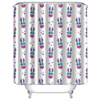 Κουρτίνα ντους από πολυεστέρα, 3D ψηφιακή εκτύπωση με ανθώδες σχέδιο, μοντέρνος μινιμαλισμός, δυνατότητα εκτύπωσης λογότυπου