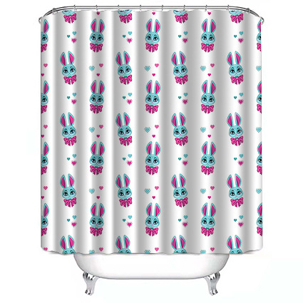 Κουρτίνα ντους από πολυεστέρα, 3D ψηφιακή εκτύπωση με ανθώδες σχέδιο, μοντέρνος μινιμαλισμός, δυνατότητα εκτύπωσης λογότυπου