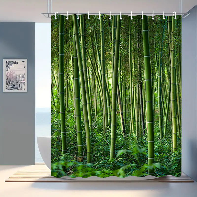 Κουρτίνα ντους από πολυεστέρα, 3D ψηφιακή εκτύπωση με ανθώδες σχέδιο, μοντέρνος μινιμαλισμός, δυνατότητα εκτύπωσης λογότυπου