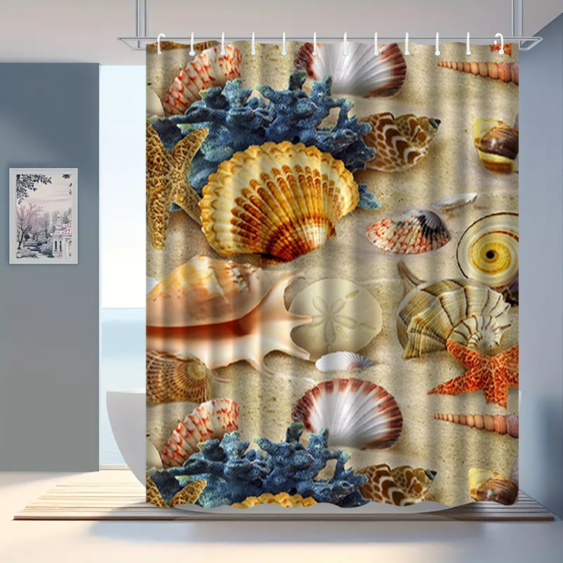 Κουρτίνα ντους από πολυεστέρα, 3D ψηφιακή εκτύπωση με ανθώδες σχέδιο, μοντέρνος μινιμαλισμός, δυνατότητα εκτύπωσης λογότυπου