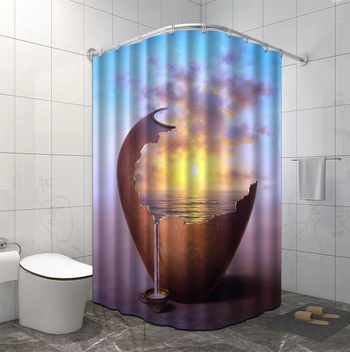 Κουρτίνα ντους, πολυεστέρας, μοντέρνος και μινιμαλιστικός σχεδιασμός, ποικιλία σχεδίων, δυνατότητα εκτύπωσης λογότυπου