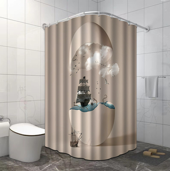 Κουρτίνα ντους, πολυεστέρας, μοντέρνος και μινιμαλιστικός σχεδιασμός, ποικιλία σχεδίων, δυνατότητα εκτύπωσης λογότυπου