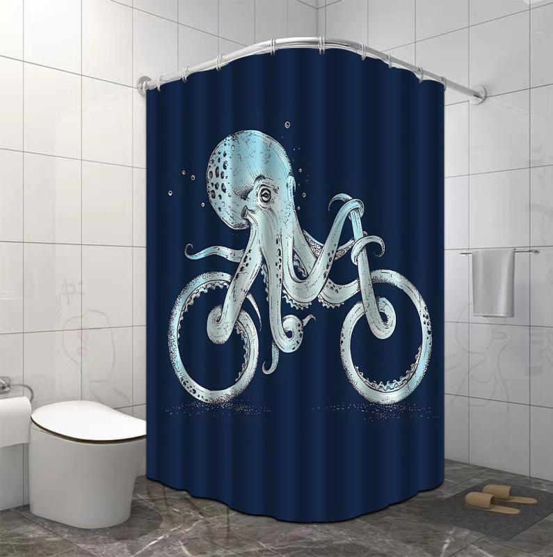 Κουρτίνα ντους, πολυεστέρας, μοντέρνος και μινιμαλιστικός σχεδιασμός, ποικιλία σχεδίων, δυνατότητα εκτύπωσης λογότυπου