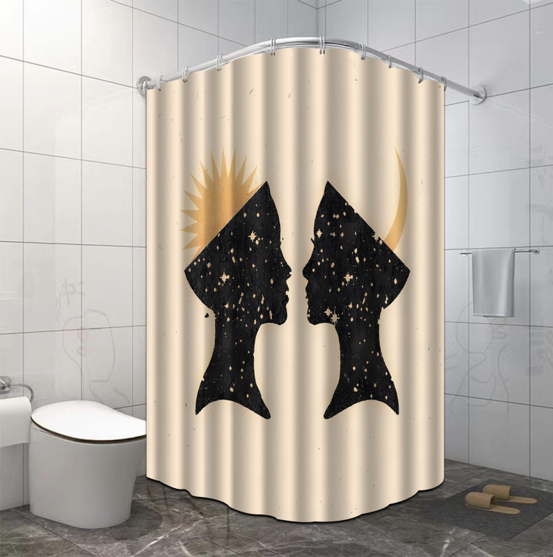 Κουρτίνα ντους, πολυεστέρας, μοντέρνος και μινιμαλιστικός σχεδιασμός, ποικιλία σχεδίων, δυνατότητα εκτύπωσης λογότυπου