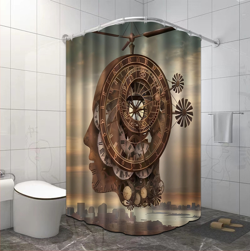 Κουρτίνα ντους, πολυεστέρας, μοντέρνος και μινιμαλιστικός σχεδιασμός, ποικιλία σχεδίων, δυνατότητα εκτύπωσης λογότυπου