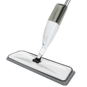 Σφουγγαρίστρα με ψεκασμό νερού – υγρό και ξηρό καθάρισμα, λειτουργία χωρίς χέρια, κεφαλή από μικροΐνες, ράβδος από ανοξείδωτο χάλυβα, ικανότητα φόρτωσης >10 kg