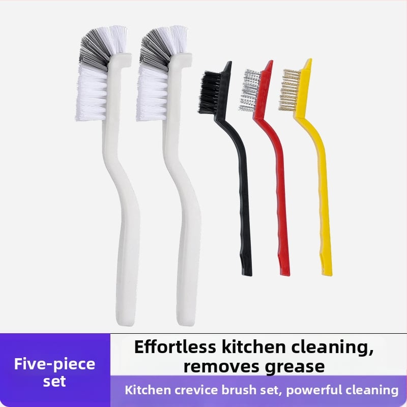 Lijie Σετ βουρτσών καθαρισμού - Μακριά λαβή για κουζίνα: βούρτσες για κούπες, σχισμές και εστία (Πλαστικό, λανσαρισμένο το Χειμώνα 2017)