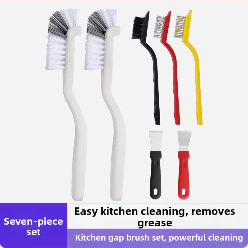 Lijie Σετ βουρτσών καθαρισμού - Μακριά λαβή για κουζίνα: βούρτσες για κούπες, σχισμές και εστία (Πλαστικό, λανσαρισμένο το Χειμώνα 2017)