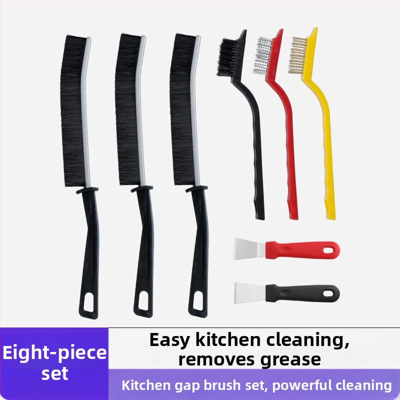 Lijie Σετ βουρτσών καθαρισμού - Μακριά λαβή για κουζίνα: βούρτσες για κούπες, σχισμές και εστία (Πλαστικό, λανσαρισμένο το Χειμώνα 2017)