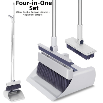 Σετ σκούπας και φτυαριού, πλαστικό, Zhejiang προέλευσης, συσκευασία 12 τεμάχια, κυκλοφόρησε το 2024.4