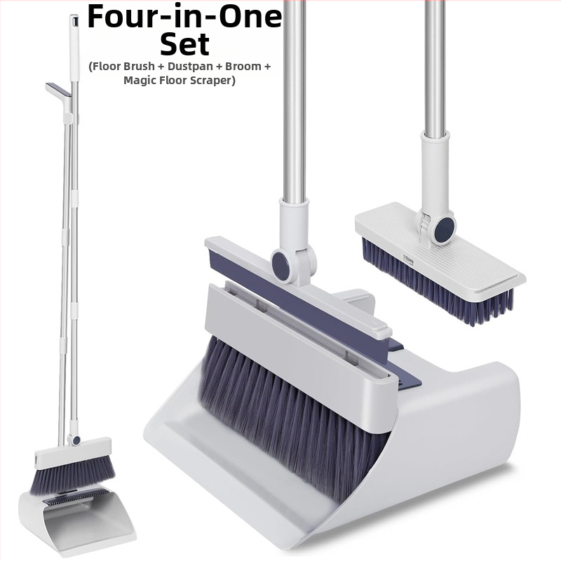 Sada metly a lopatky na prach z plastu, Zhejiang pôvod, balenie 12 ks, uvedená na trh 2024.4