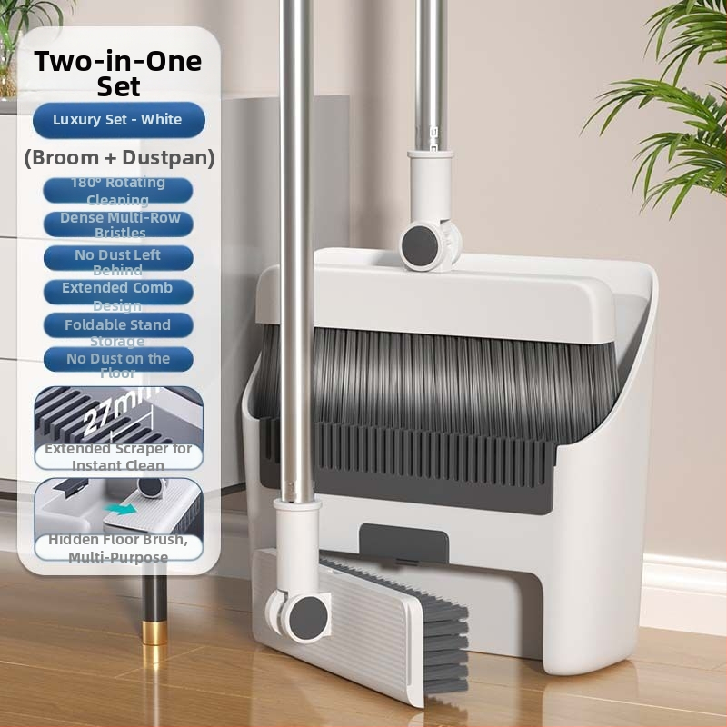 Σετ σκούπας και φτυαριού, πλαστικό, Zhejiang προέλευσης, συσκευασία 12 τεμάχια, κυκλοφόρησε το 2024.4