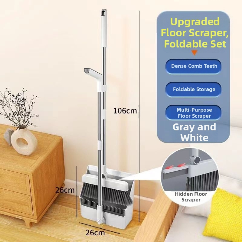 Σετ σκούπας και φτυαριού, πλαστικό, Zhejiang προέλευσης, συσκευασία 12 τεμάχια, κυκλοφόρησε το 2024.4