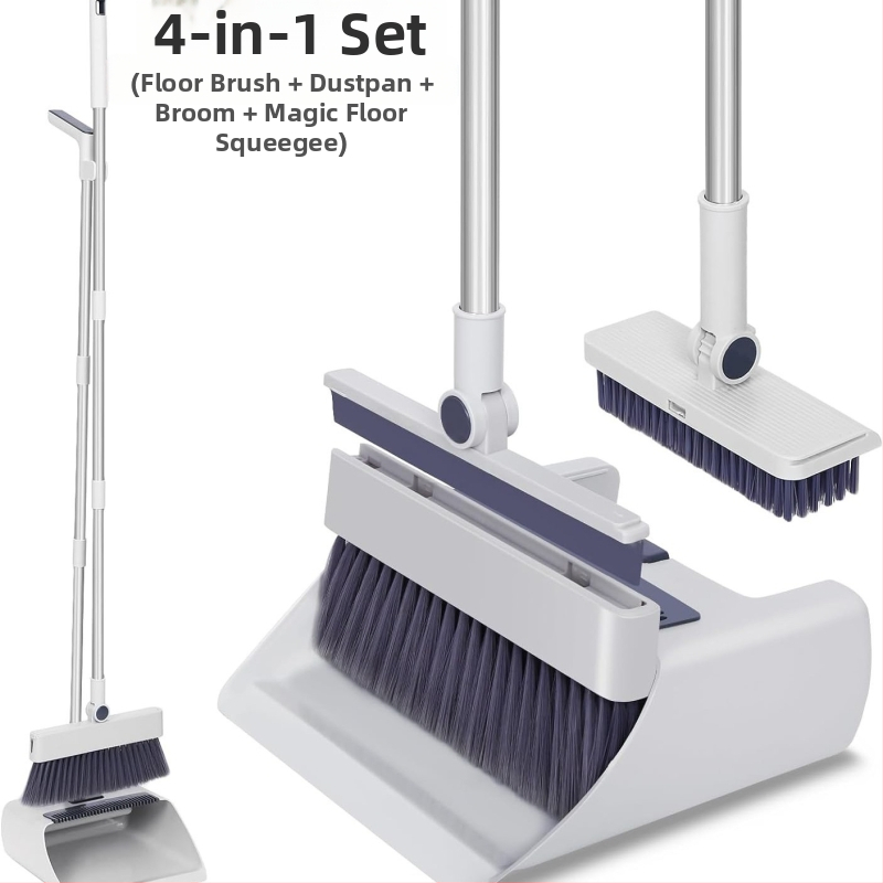 Σετ σκούπας και φτυαριού, πλαστικό, Zhejiang προέλευσης, συσκευασία 12 τεμάχια, κυκλοφόρησε το 2024.4