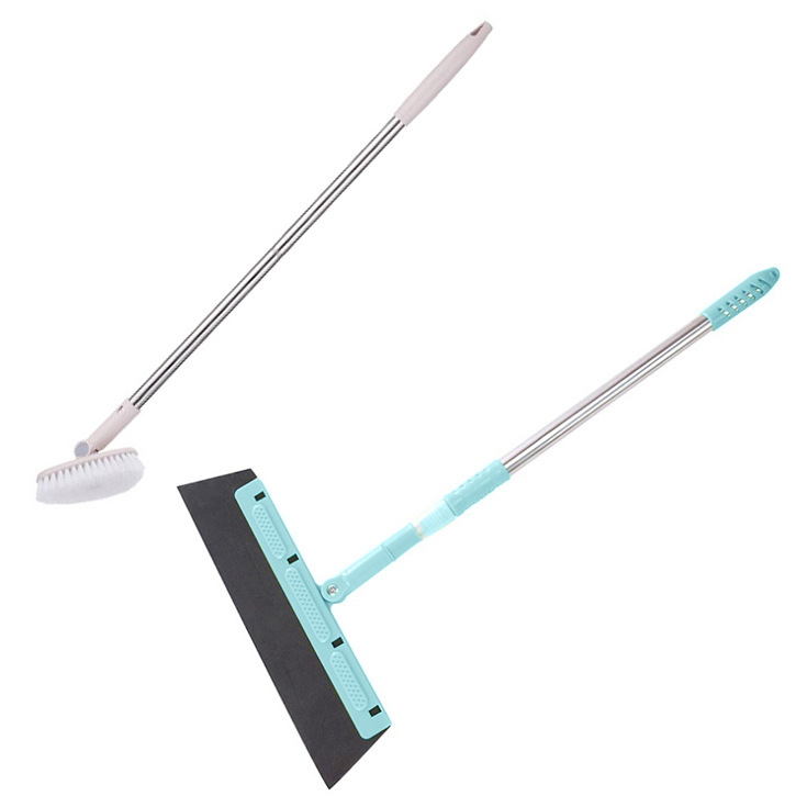 Μαγική οικιακή σκούπα με αποξεστήρα δαπέδου και σφουγγάρι για μπάνιο