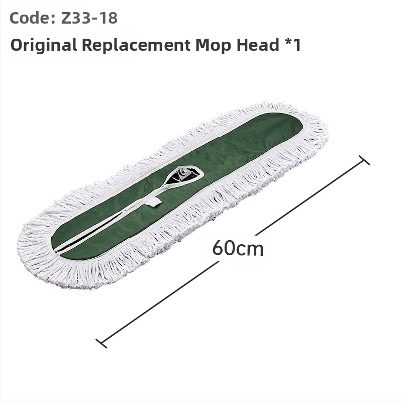 Por toló felmosó, pamut fej, rozsdamentes acél nyél, 145 cm hosszú nyél, 500–800 g tömeg