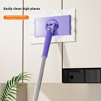 Επίπεδη σφουγγαρίστρα με ατσάλινο κοντάρι, λειτουργικός σφουγγαρίστρα, ελαφρύ 300 g, χωρητικότητα φόρτου έως 10 kg, κυκλοφόρησε το 2024