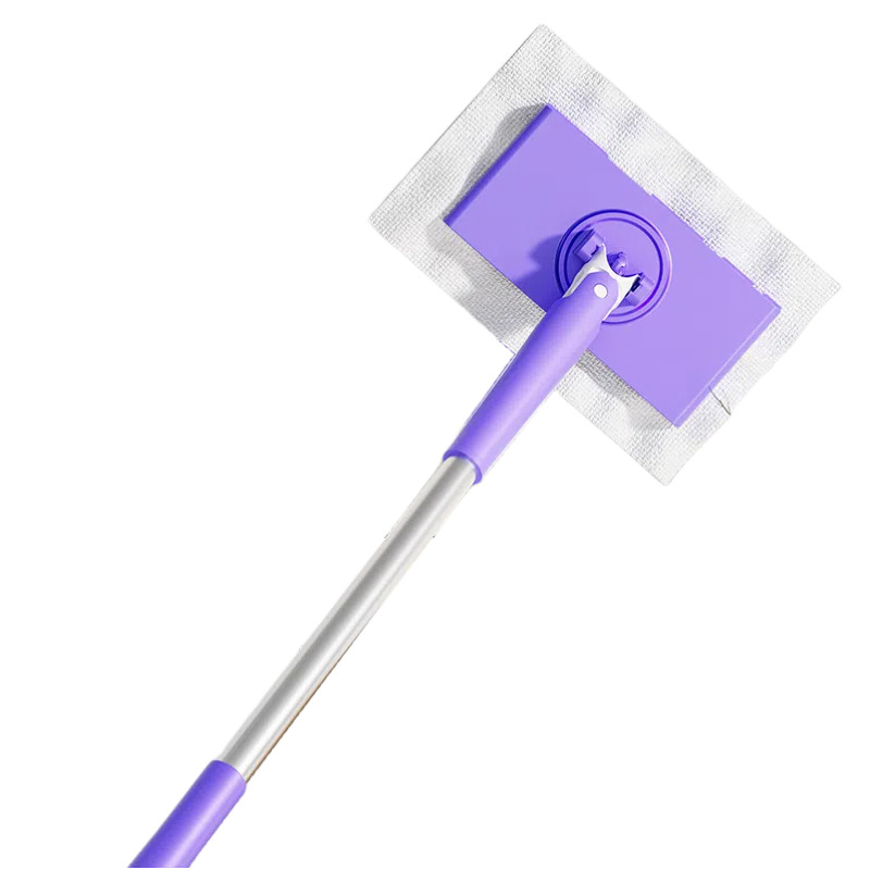 Lapos mop rozsdamentes acél rúddal, funkcionális mop, könnyű 300 g, terhelhetőség <10 kg, bevezetésre került 2024