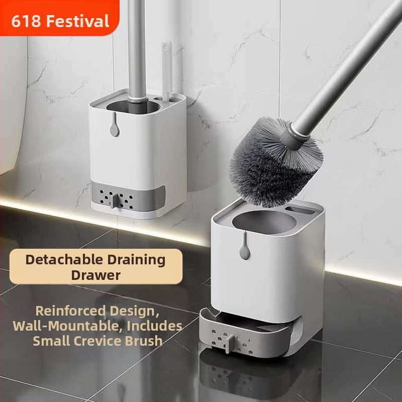 Βούρτσα τουαλέτας, τοιχομονταρισμένη, χωρίς διάτρηση, με βάση αποστράγγισης, για οικιακή χρήση