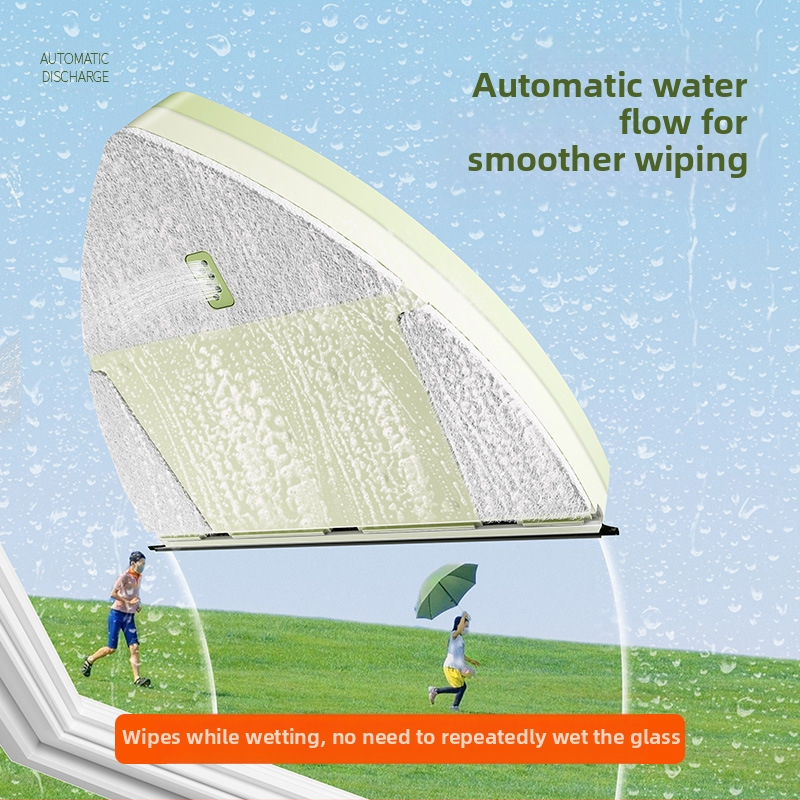 Двустранен магнитен почиствач за стъкла с воден резервоар, регулируем пластмасов корпус, за домашна употреба