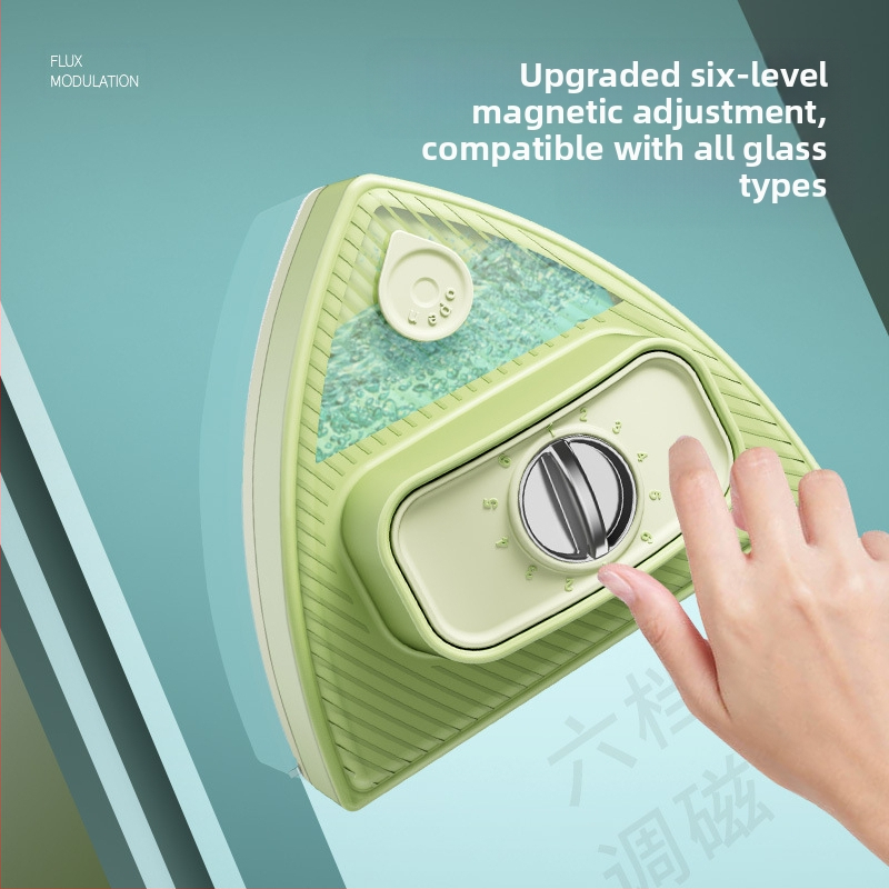 Двустранен магнитен почиствач за стъкла с воден резервоар, регулируем пластмасов корпус, за домашна употреба