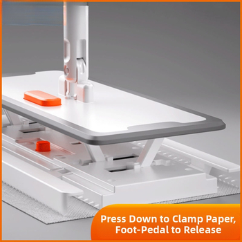 Elektrostatinis dulkių šalinimo popierinis mopas — vienkartinis, namų naudojimui, be plovimo, nerūdijančio plieno lazda, vieno variklio pavara, keturių pusių spaudimas