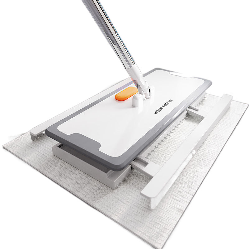 Elektrostatinis dulkių šalinimo popierinis mopas — vienkartinis, namų naudojimui, be plovimo, nerūdijančio plieno lazda, vieno variklio pavara, keturių pusių spaudimas