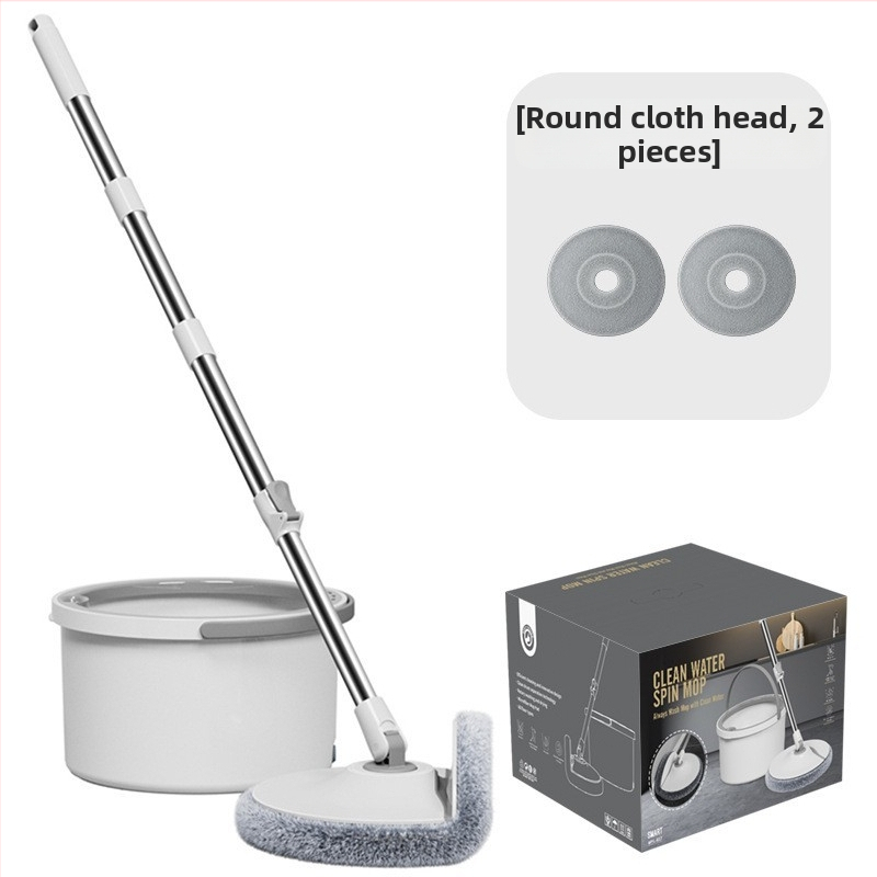 Forgó mop vödörrel – mikroszálas fej, teleszkópos hossz 108-128 cm, rozsdamentes acél rúd, teherbírás > 10 kg