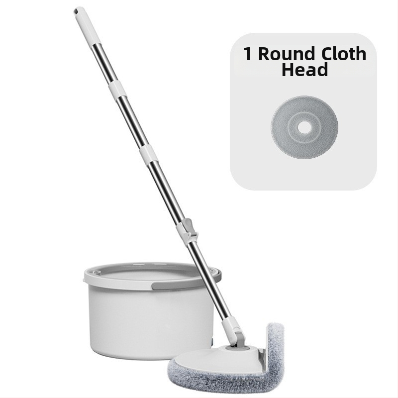 Forgó mop vödörrel – mikroszálas fej, teleszkópos hossz 108-128 cm, rozsdamentes acél rúd, teherbírás > 10 kg