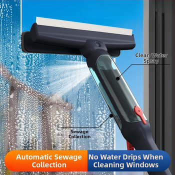 Χειροκίνητος καθαριστής παραθύρων από γυαλί με πανί σε μια πλευρά για τον καθαρισμό αυτοκινήτων