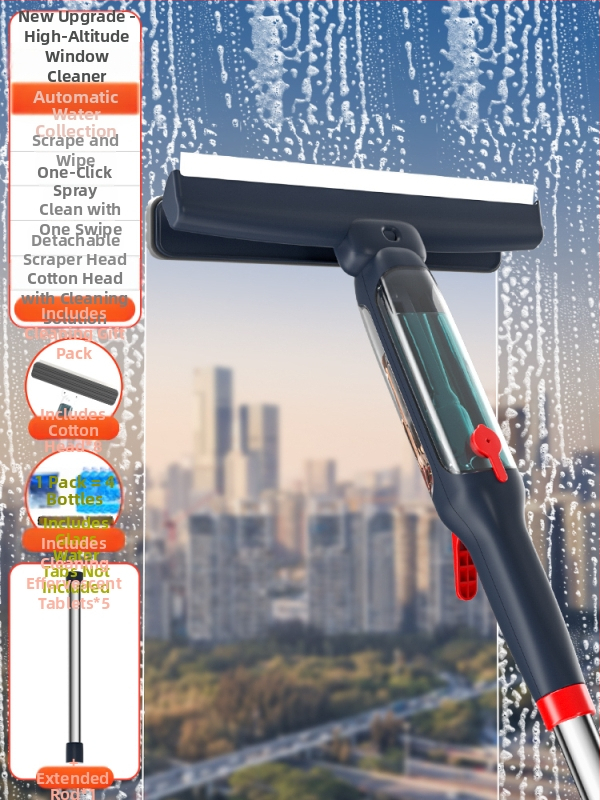 Ръчна скребка за стъклени прозорци със едностранна кърпа за автомобилно почистване