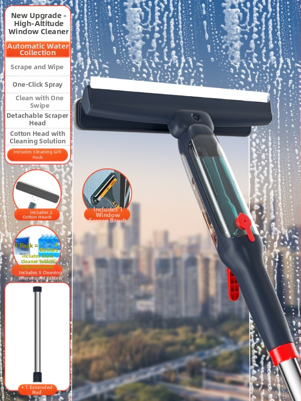 Ръчна скребка за стъклени прозорци със едностранна кърпа за автомобилно почистване