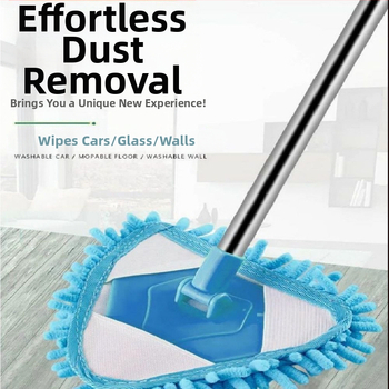 Trikampė chenille šluota — daugiafunkcinis valymas sienoms, grindims, plytelių ir luboms